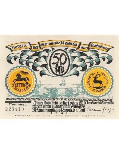 Allemagne pfennig rossla - allemagne, 50