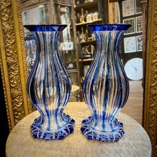 Paire de vases en cristal