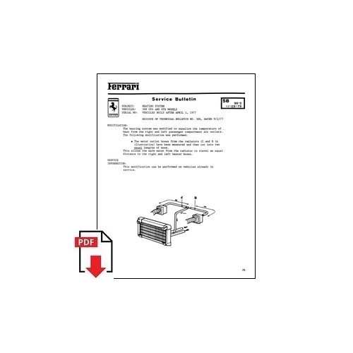 1979 ferrari service bulletin - service,