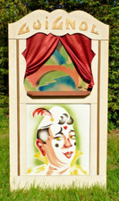 ANCIEN CASTELET de GUIGNOL/ THEATRE de MARIONNETTES ANCIENNES vers 1930