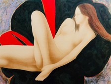 Alain BONNEFOIT - "Nu" - Lithographie originale signée