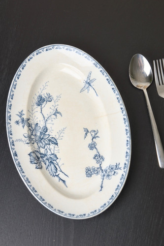 Plat ovale sarreguemines terre - ovale,