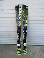 snowblades mini ski vert SALOMON shortkart 125 cms fartés affûtés PRETS A SKIER