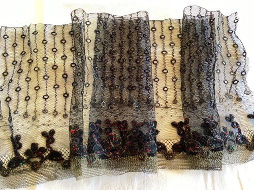 Rare dentelle ancienne tulle - rare,
