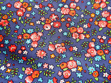 Tissu style liberty à fleurs dimension 120 x 140 cm coupon fleuri