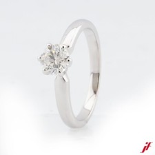 Bague Solitaire 950 Platine 1 Brillant 0,50ct - Valeur 5.800€