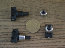 3 interrupteur poussoir NOIR écrou CHROME lampe jumo art déco chevet lampe