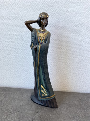 Statue resine femme mahogany - statue,