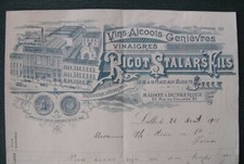 1901 Lettre LILLE 59 vins