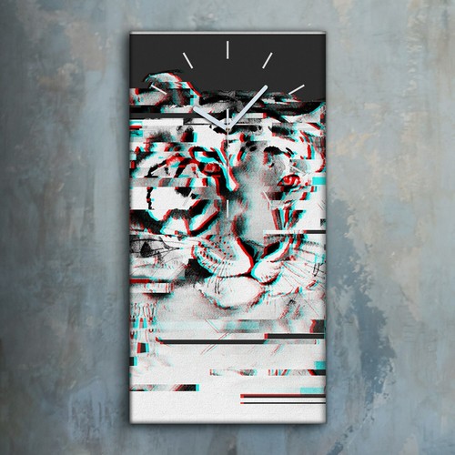 Horloge décorative sur toile