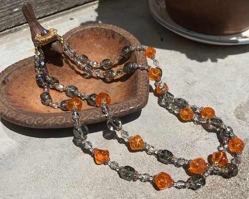 Collier ancien rangs perles - collier,