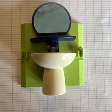 PLAYMOBIL MUR LAVABO MIROIR TABLETTE ROBINET SALLE DE BAINS 4285