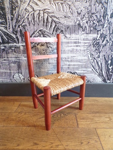 Chaise enfant paille - chaise,