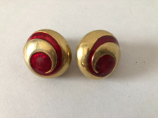 ?‍⬛ Jolie paire de boucles d'oreille à clips bijoux fantaisie  vintage 14