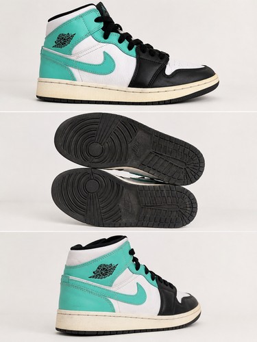 Nike air jordan mid aqua - nike,