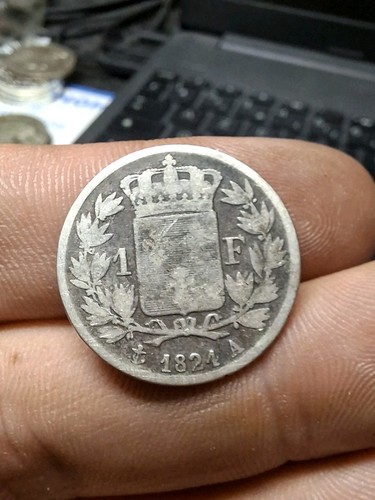 Louis xviii franc 1824 a - louis, 1