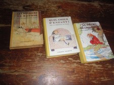 A VOIR ! LOT 3 ANCIENS LIVRES ENFANTS " Par LA COMTESSE DE SEGUR " 1951/57