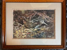 Rare aquarelle gouache Gabriel