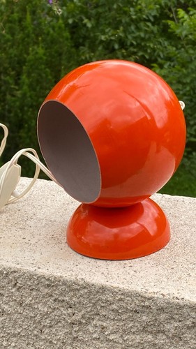 Ancienne lampe poser orange - lampe,