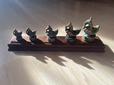5 poids à opium birmans avec