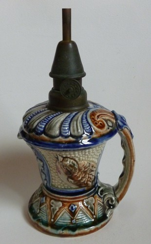 Lampe pétrole barbotine - lampe,