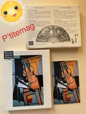 Ancien Puzzle D’art En Bois Wilson Le Violon Gris 80 Pieces