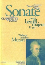Sonate En Si Bemol Majeur K454 Pour Clarinette En Si Bemol Et Piano, MOZART