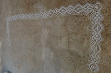 Ancienne dentelle coton faite