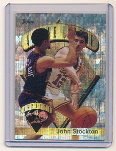John stockton 1995 topps - stockton,