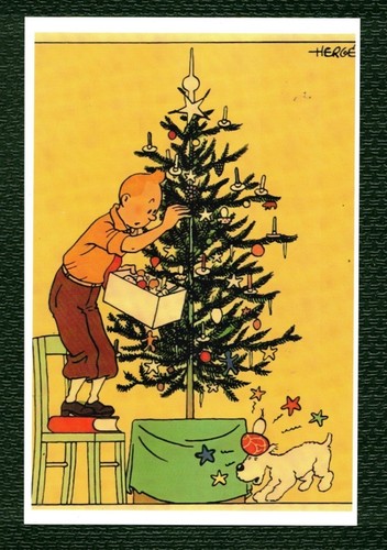 Postcard print hergé - postcard,