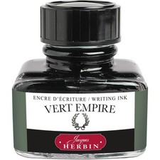 [13039T] Herbin Encre traditionnelle à stylo en flacon "D" 30ml Vert empire