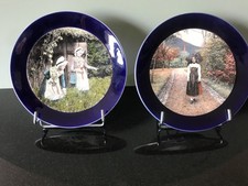 Paire d'Assiettes Collection Sarreguemines Alsacienne et Lorraine  22 cms