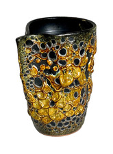 VASE Émaux Miel LE CYCLOPE (Annecy) style Vallauris Fat Lava Vintage 1960