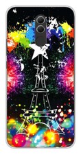 Coque en silicone imprimée compatible Huawei Mate 20 Lite Tour Eiffel