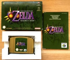 ZELDA MAJORA'S MASK COMPLET NINTENDO 64 N64 PAL EURO (FR) CIB OVP - Bon État
