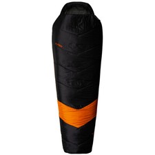 Alpinus Sac de couchage Classic 1050 (Right) Léger Chaud Doux Noir/Orange