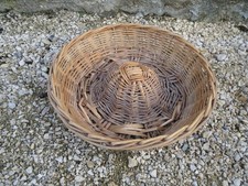 Ancienne panière panier à pain miche en osier de boulanger déco chalet Savoie