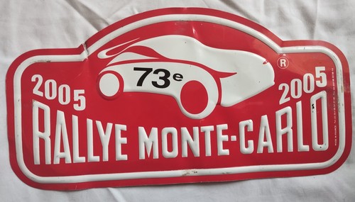 Plaque rallye monte carlo - rallye, 2005