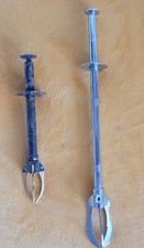 Lot 2 Ancienne Pince À Sucre Crabe Ou Glaçon En Métal Argenté Vintage 