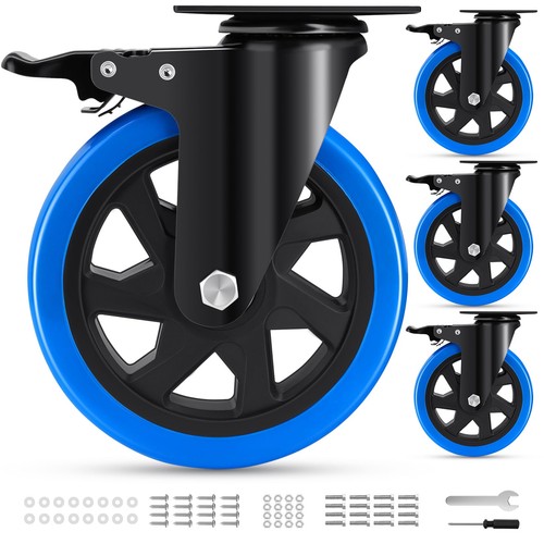 150mm roulettes pivotantes - 150mm,