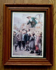 Chocarne Moreau Jeux d'enfants Collect. particulière. Photo encadrée sous verre