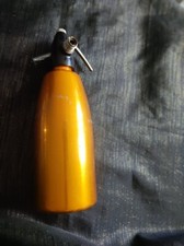 ANCIENNE BOUTEILLE A EAU DE SELTZ DOREE - VINTAGE ANNEES 70 