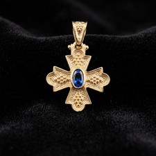 Pendentif croix byzantine
