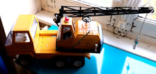 Vintage Jouet Tole 30 cm AD332 RICO SANSON JUNIOR CAMION GRUE mecanisme 1970'