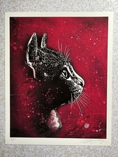 C215 [Christian Guémy] Felix (Fuschia) Numérotée & Signée