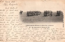 CPA 51. E. S. M.  de Saint-Cyr à CHALONS (Marne). 13. En route pour Champ de Tir
