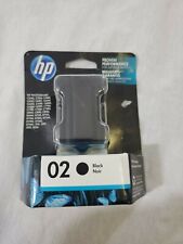 Genuine HP 02 Black Ink