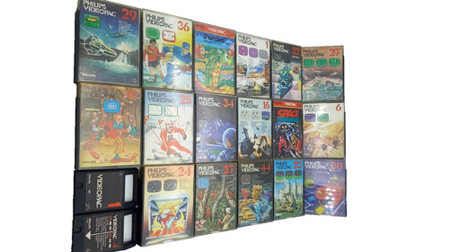 Lot jeux philips videopac - lot,