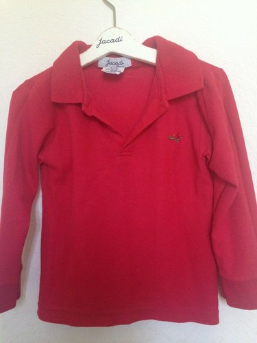 Polo rouge fille garcon - polo,