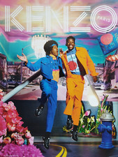 KENZO vintage Clothes Print Ad!!  " Suits for men and women by several colours "